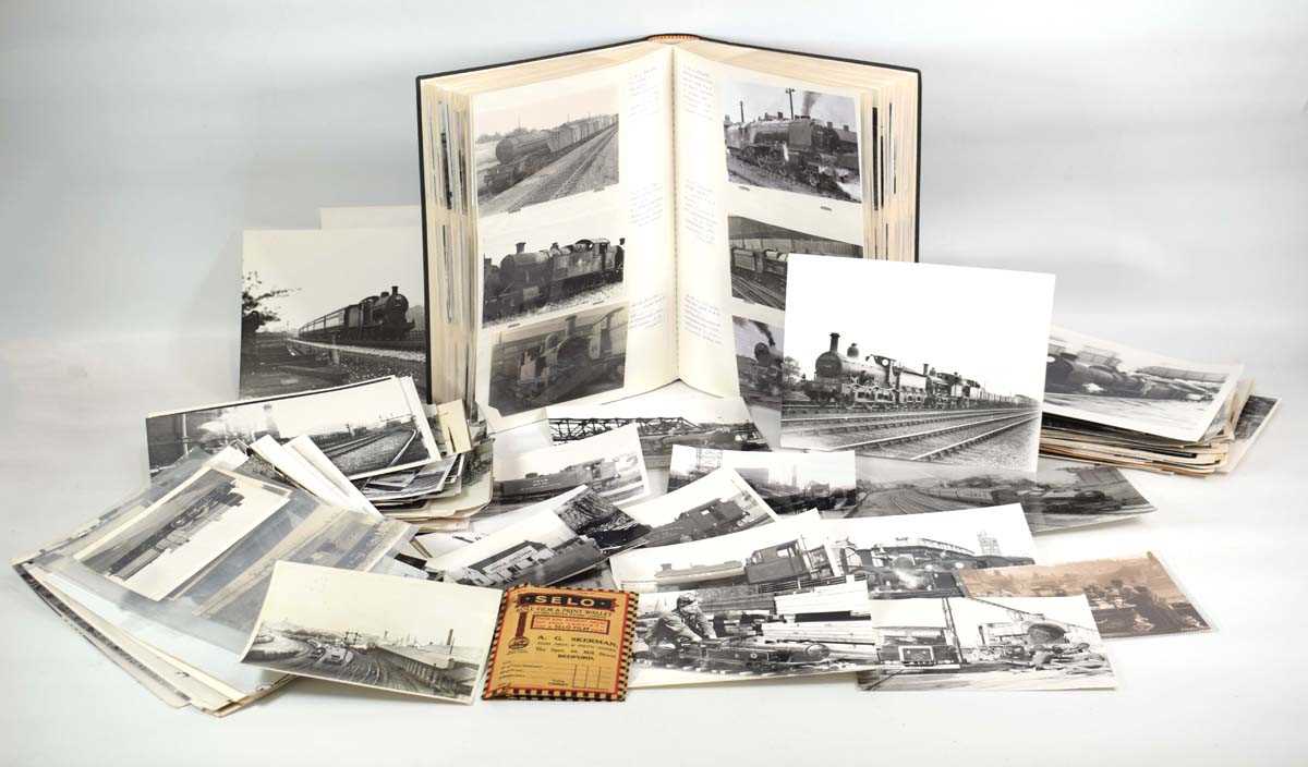 Locomotive Interest: an album and large loose quantity of 1960's and later photographic stills and