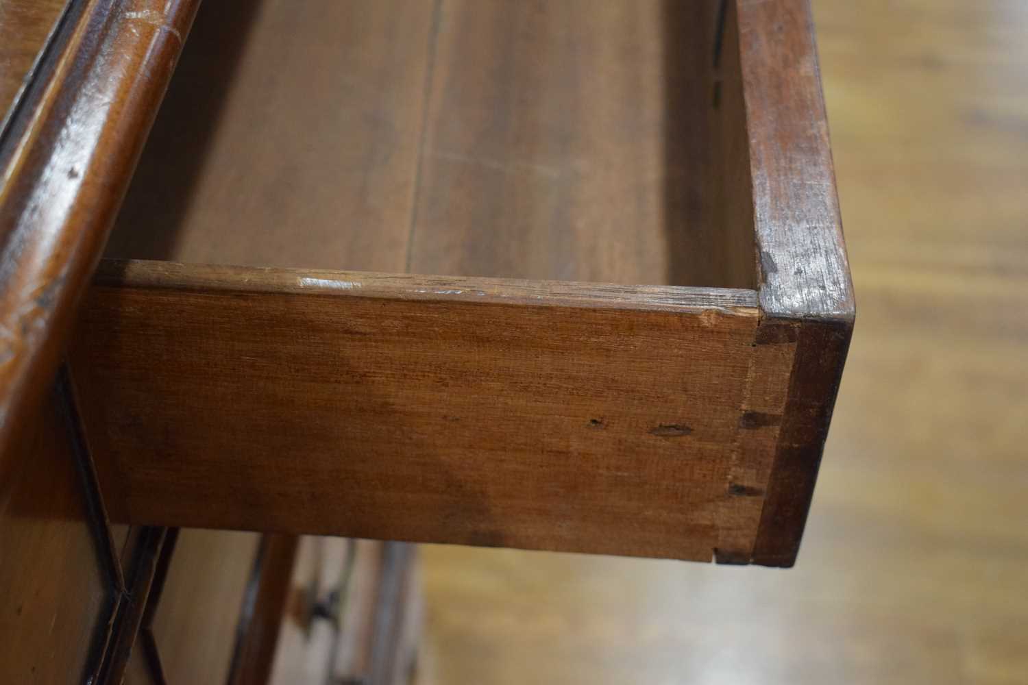 A late 19th/early 20th century mahogany partner's desk, the green tooled leather surface over a - Image 20 of 22