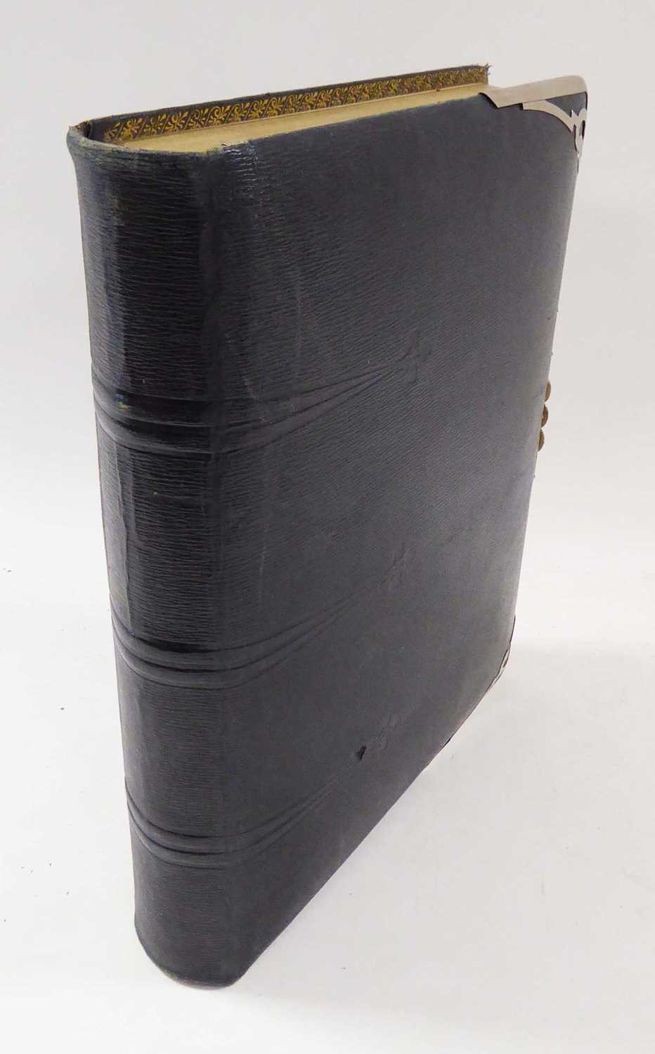 Late Victorian/Edwardian Photo Album, C1899. Qto., embossed leather binding and silver-type