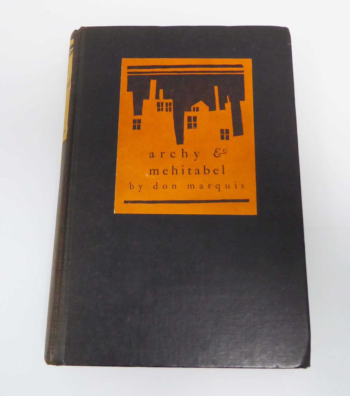 Don Marquis : Archy & Mehitabel, 1927. 1st. if not early Edition. 8vo. Hb. Black Cloth With Red - Image 2 of 5
