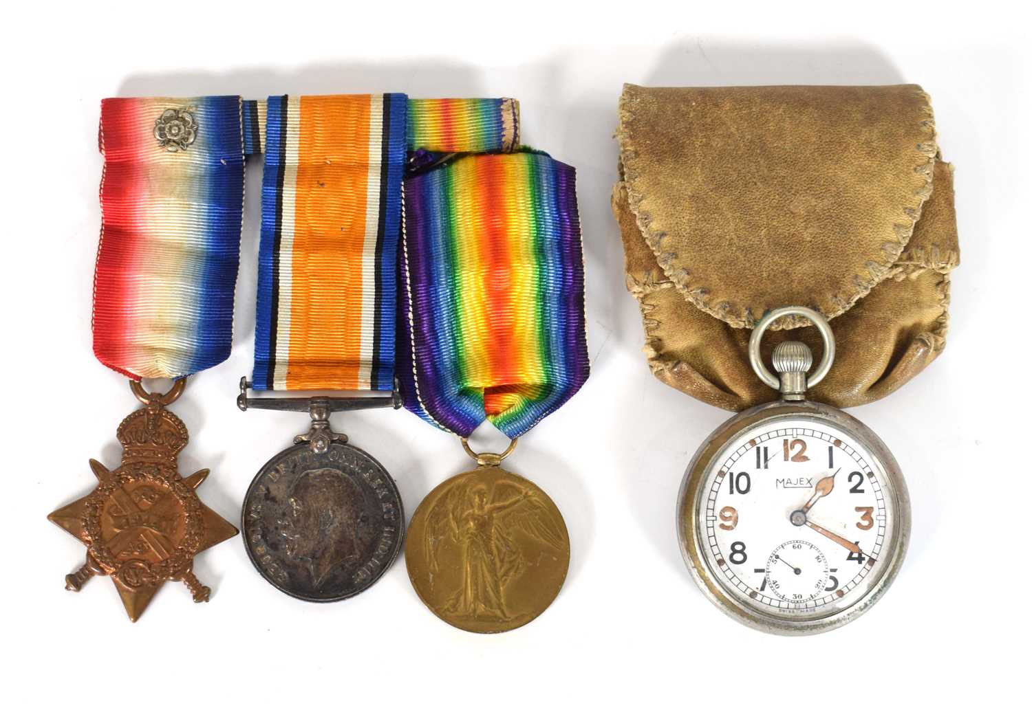 A trio of First World War medals including a 1914 Volunteer Star awarded to 68 Private/Corporal W. - Image 2 of 5