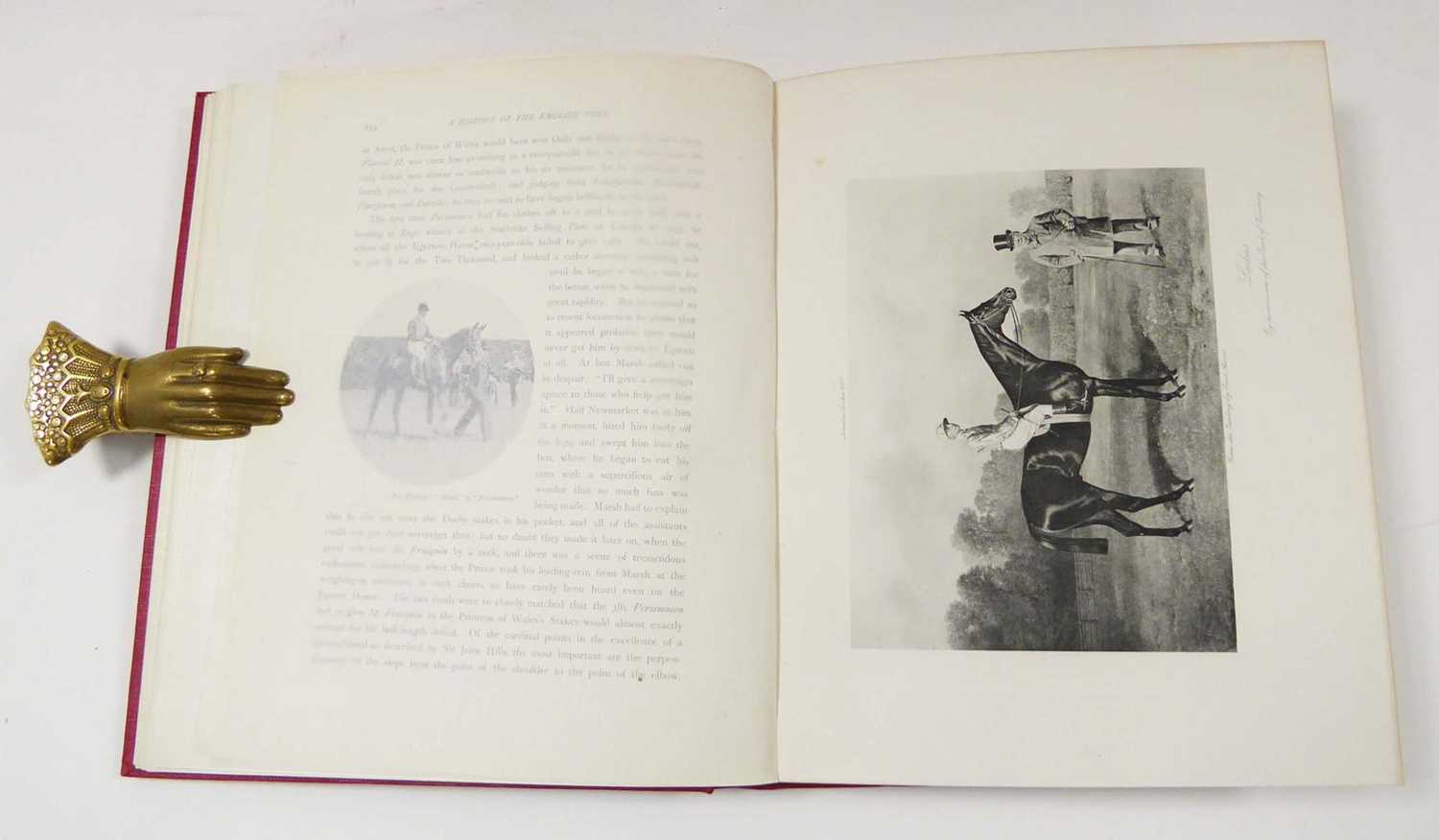 Theodore Cook : History of the English Turf, 1901. Vols. I - III. ( in 6 ) Qto. Hb. Red cloth. - Image 6 of 6