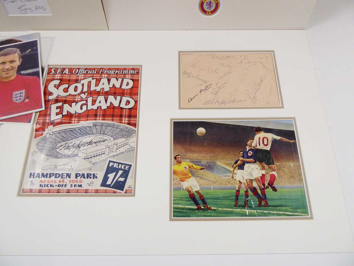 Miscellaneous collection of Football Memorabilia including Photographs and Autographs, 1930s - - Image 3 of 8