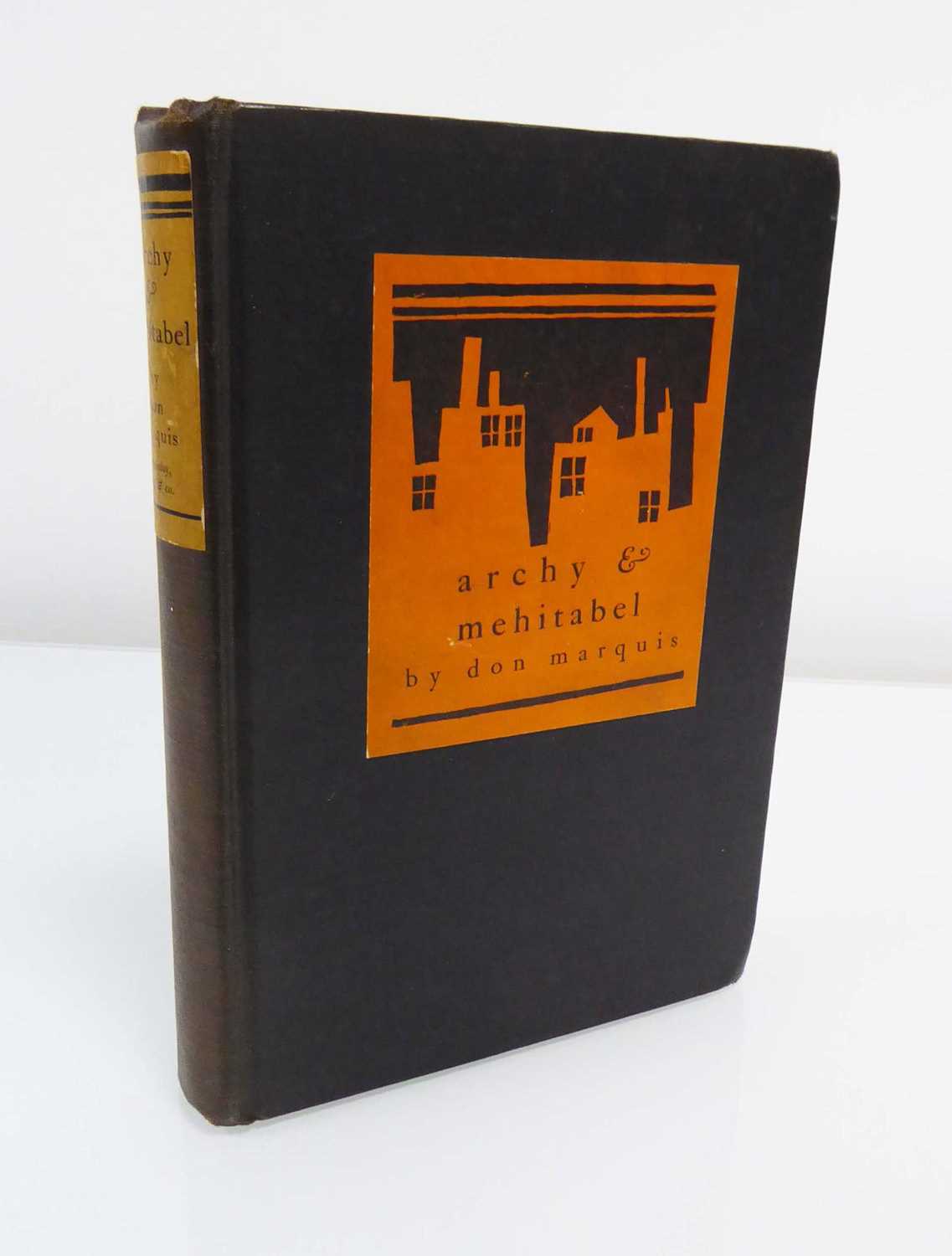 Don Marquis : Archy & Mehitabel, 1927. 1st. if not early Edition. 8vo. Hb. Black Cloth With Red - Image 5 of 5