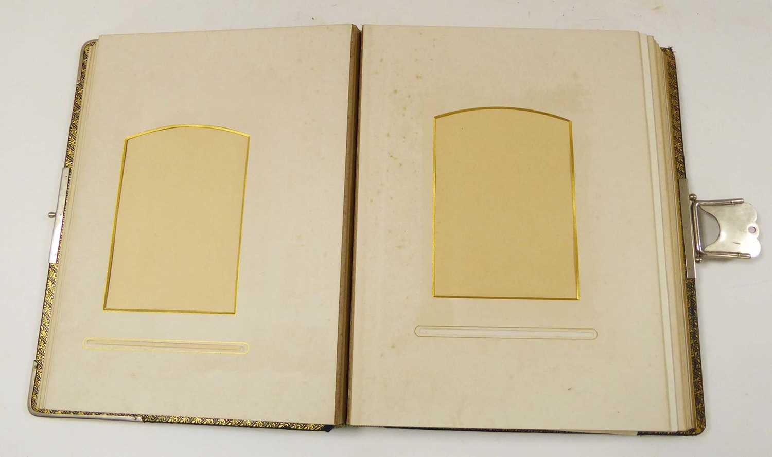 Late Victorian/Edwardian Photo Album, C1899. Qto., embossed leather binding and silver-type - Image 5 of 6