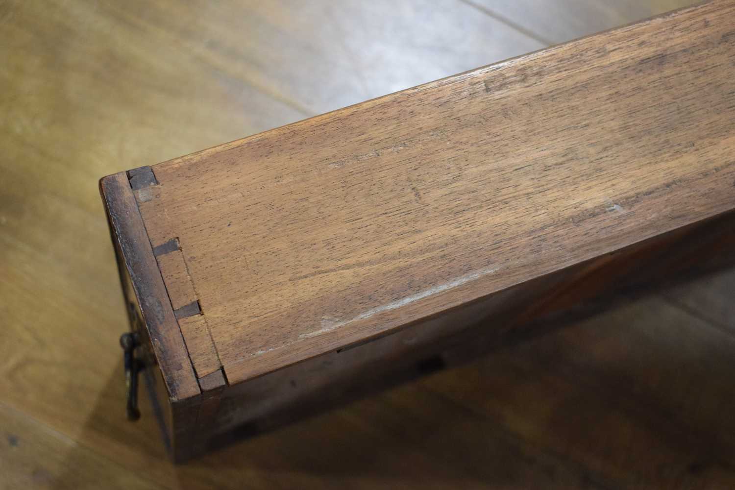 A late 19th/early 20th century mahogany partner's desk, the green tooled leather surface over a - Image 17 of 22