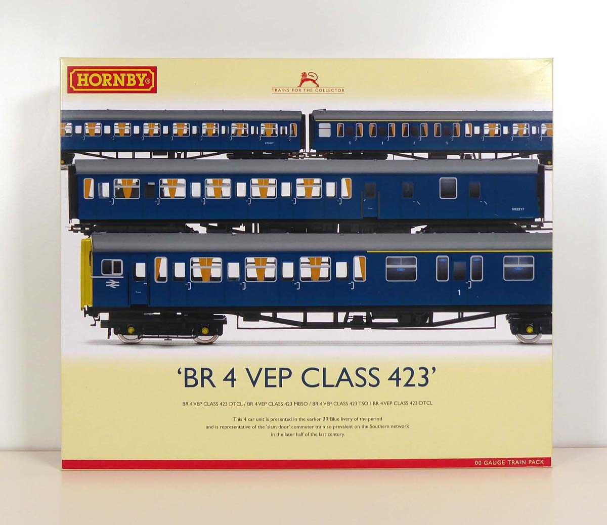 A Hornby OO gauge R2946 BR4 VEP Class 423 train pack, boxed