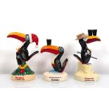 Three limited edition Royal Doulton Guinness figures modelled as Christmas Toucan, Guinness Toucan