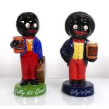Two limited edition Royal Doulton and Coalport figures entitled 'Golly' and 'Farewell Golly', 443/
