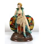 A Peggy Davies Afternoon Tea figure, Ltd. Ed. 397/650, h. 22.5 cm, boxed
