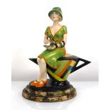 A Peggy Davies proof figure by Martin Thompson modelled as Susie Cooper, h. 22 cm, boxed