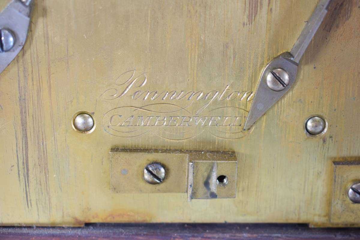 A late 18th/early 19th century bracket clock, the double fusee movement signed 'Pennington - Image 28 of 33