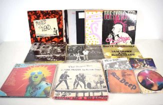 A group of Punk and New Wave LPs and singles including Clash, Sex Pistols, The Exploited, Ian