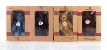 Four limited edition Steiff miniature bears, 1997, 1998, 1999 and 2000, each boxed (4)