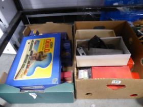 A Hornby Dublo OO gauge goods train set, boxed, a selection of Dublo coaches, rolling stock,