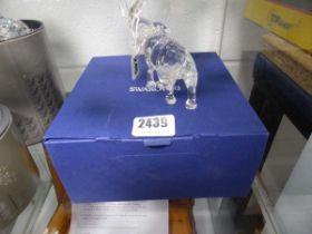 A Swarovski figure modelled as an elephant, h. 10.5 cm, boxed