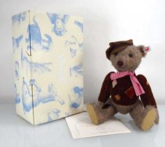 A limited edition Steiff bear 'Vagabond', boxed and with certificate