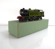 A Hornby O gauge E220 special tank loco, green LNER livery, replica box