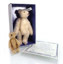 A limited edition Steiff 'Snap-Apart-Bear', boxed and with certificate, together with a further