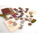 +VAT A group of unnamed Second World War medals including War (3), Defence (5), 1939-1945 Star (