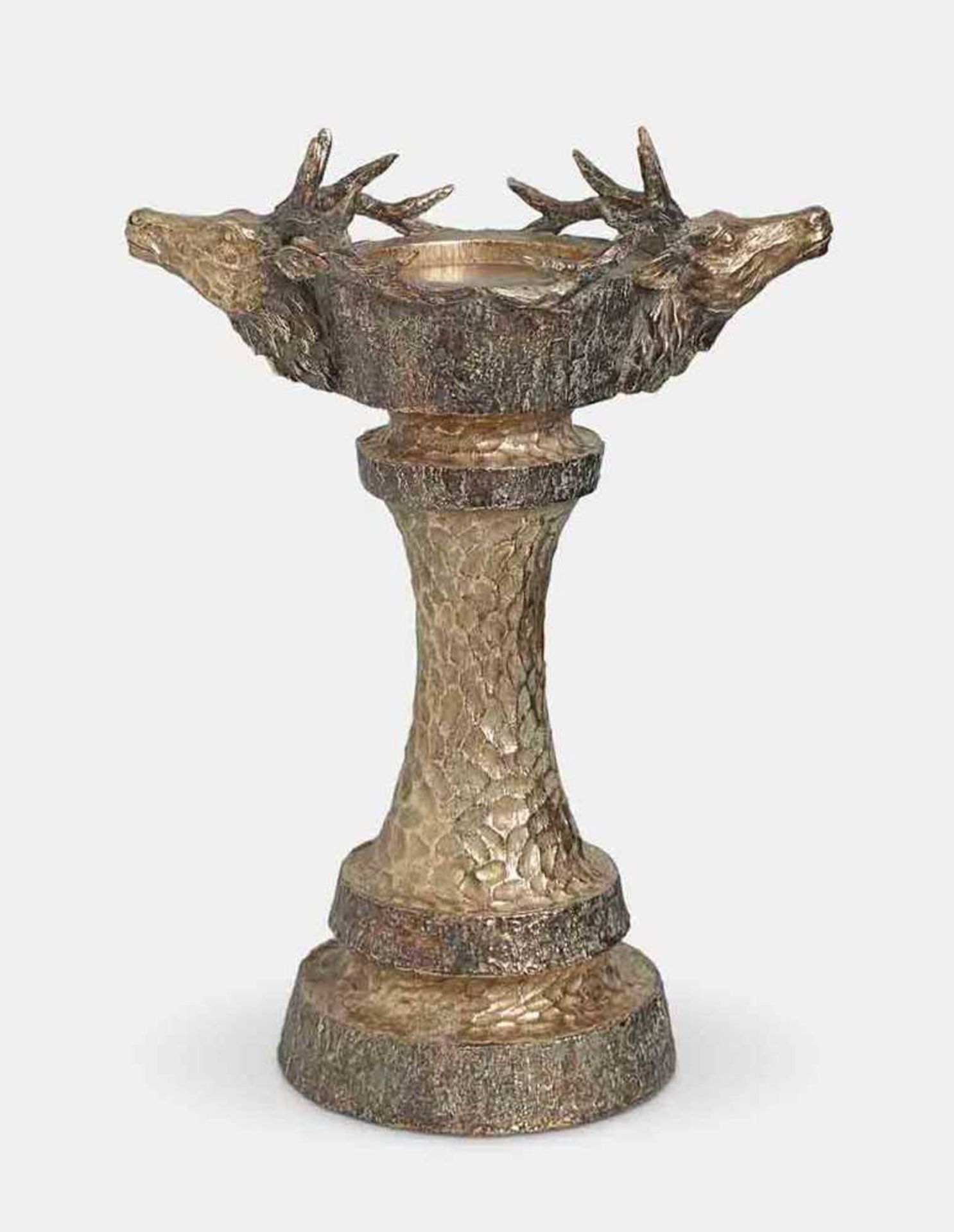 +VAT Pallet of 11 Cartons of 4, (a total of 44) Gold Deer Candle Holder 23 x 13 x 31cm 210051