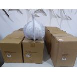 +VAT 9 boxes of aged white ceramic carambola seeds
