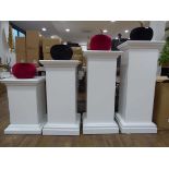 +VAT Graduated set of 4 white plinths