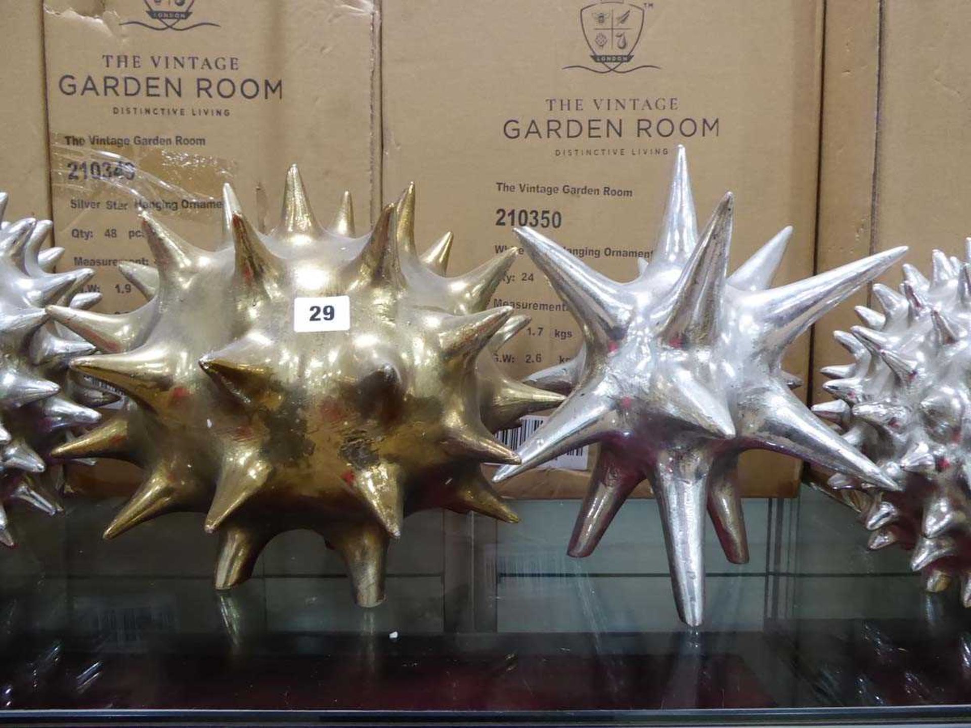 +VAT 6 rounded spiky sculptures - Image 3 of 4