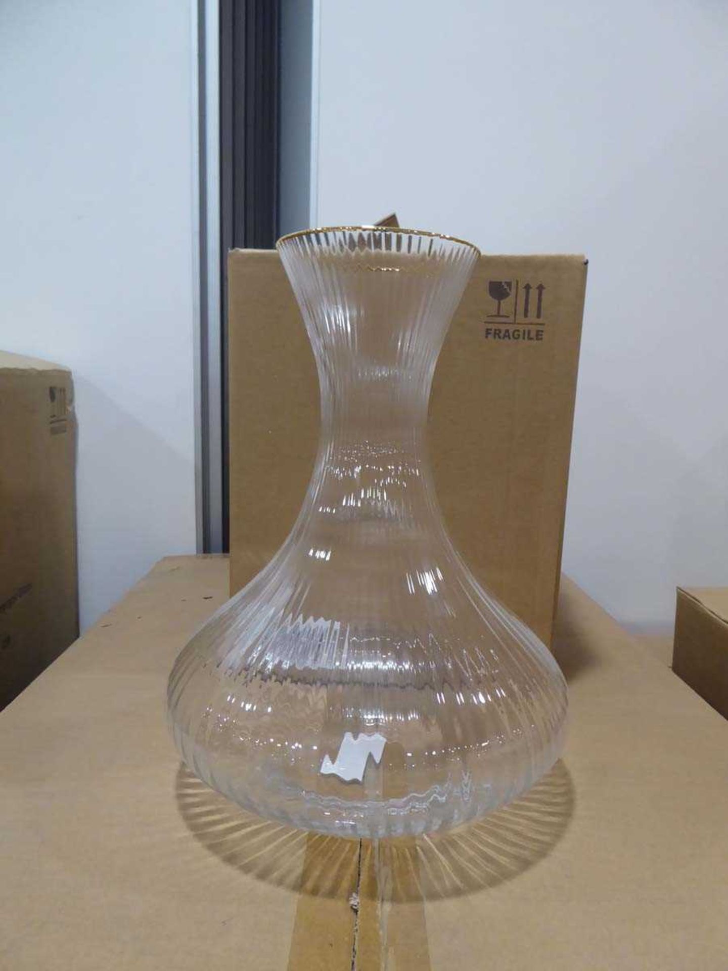 +VAT 2 boxes of Italia gilt rimmed decanters - Image 2 of 2