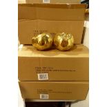 +VAT 5 boxes of gold decorative apple ornaments