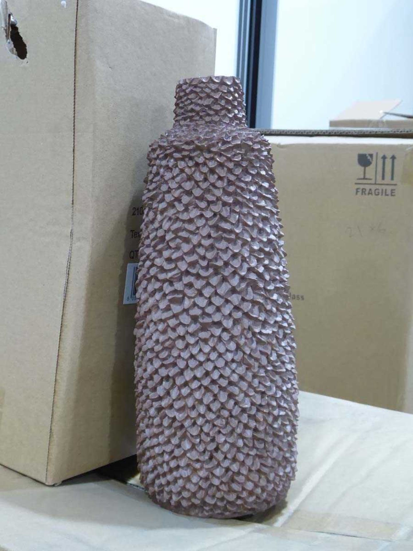+VAT Box of textured vases - Image 2 of 3