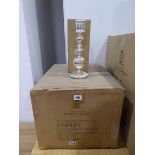 +VAT Box of silver pillar candle holders