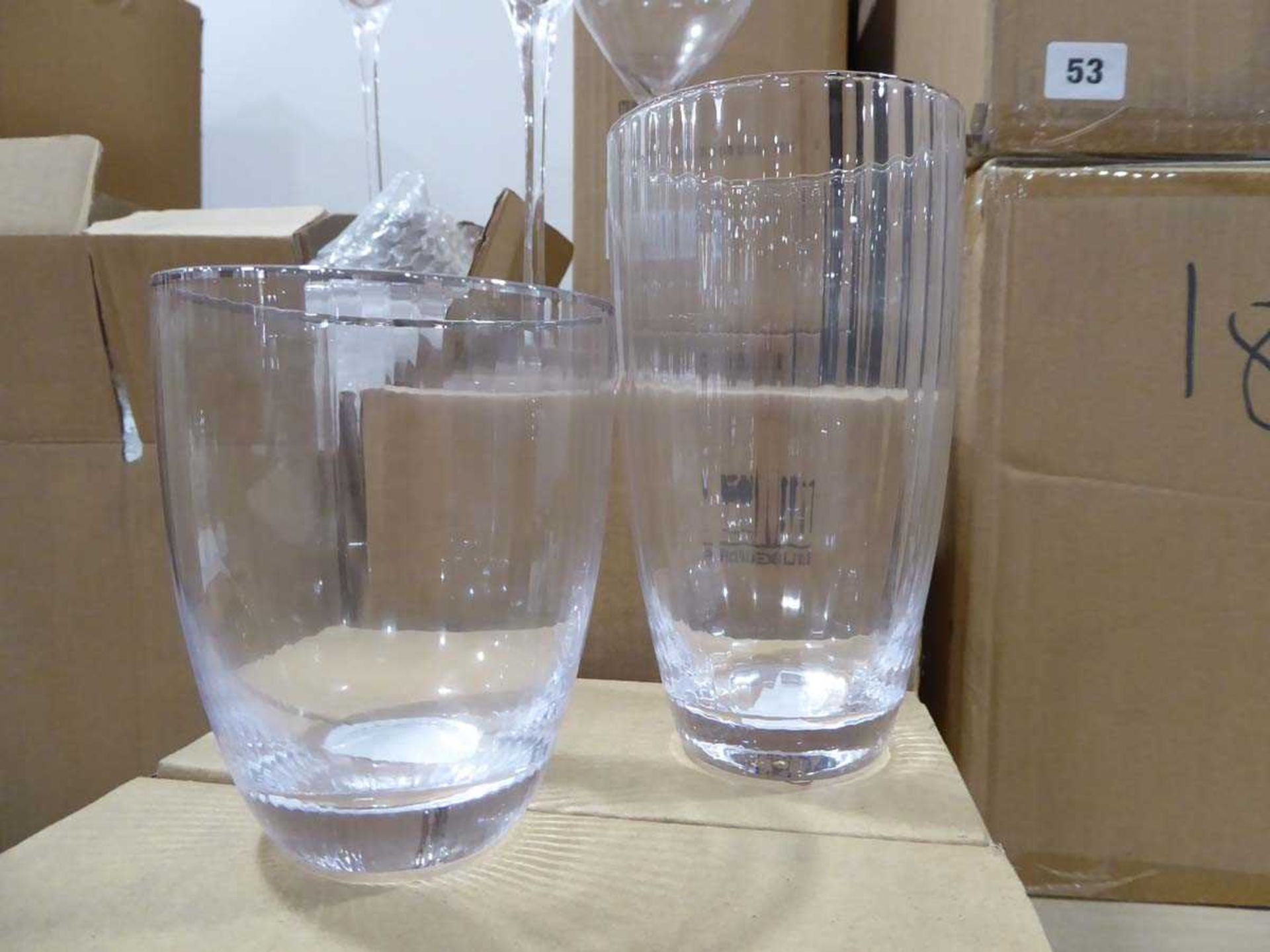 +VAT Large quantity of champagne glasses, flute glasses, wine glasses etc - Image 3 of 4