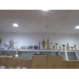 +VAT 19 various gilt and silver finished sculptures and decorations