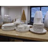 +VAT Selection of white table wares