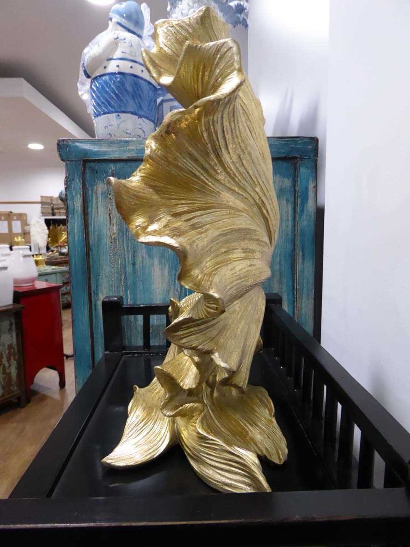 +VAT Gilt sculptural fish ornament - Image 3 of 3