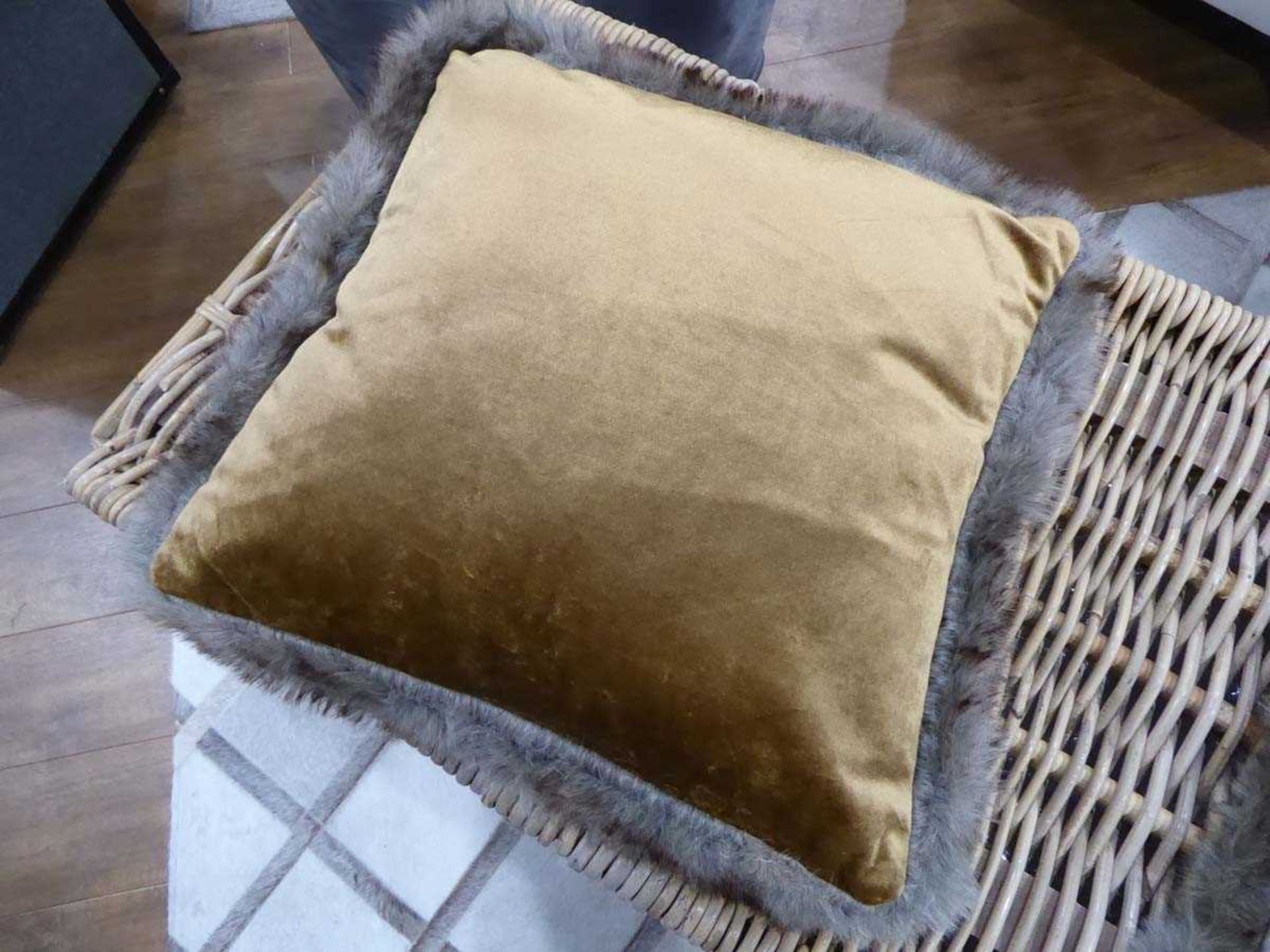 +VAT Quantity of velvet tassel cushions - Image 2 of 5