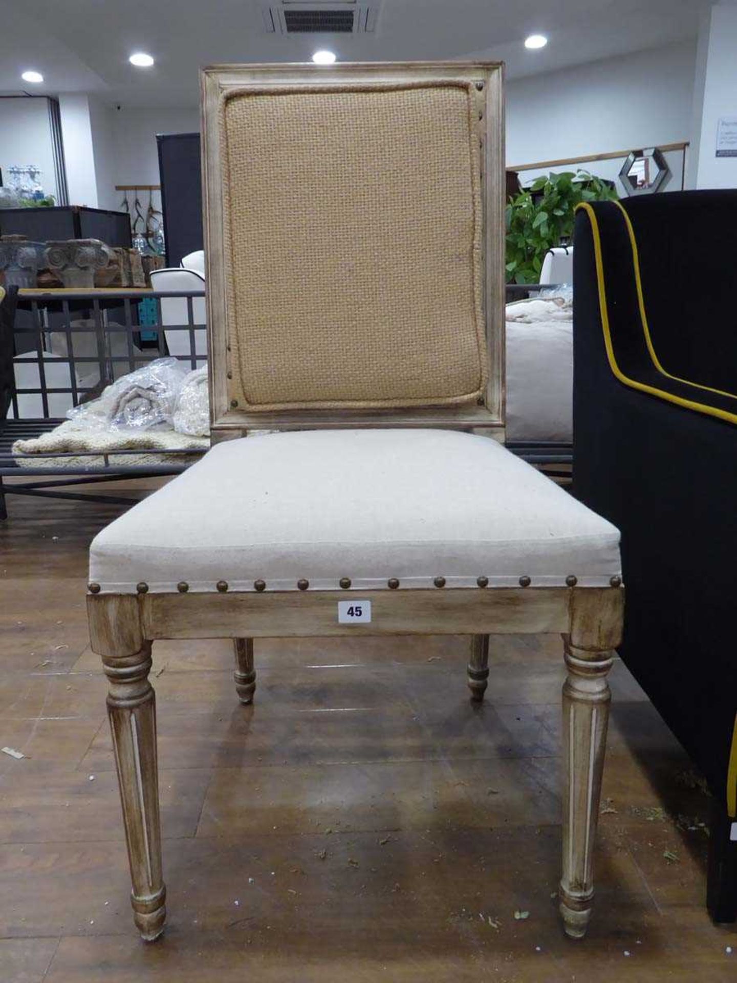 +VAT Distressed single side chair