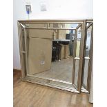 +VAT Square gilt framed mirror (100cm x 100cm)