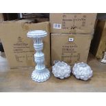 +VAT 4 boxes of assorted candle holders
