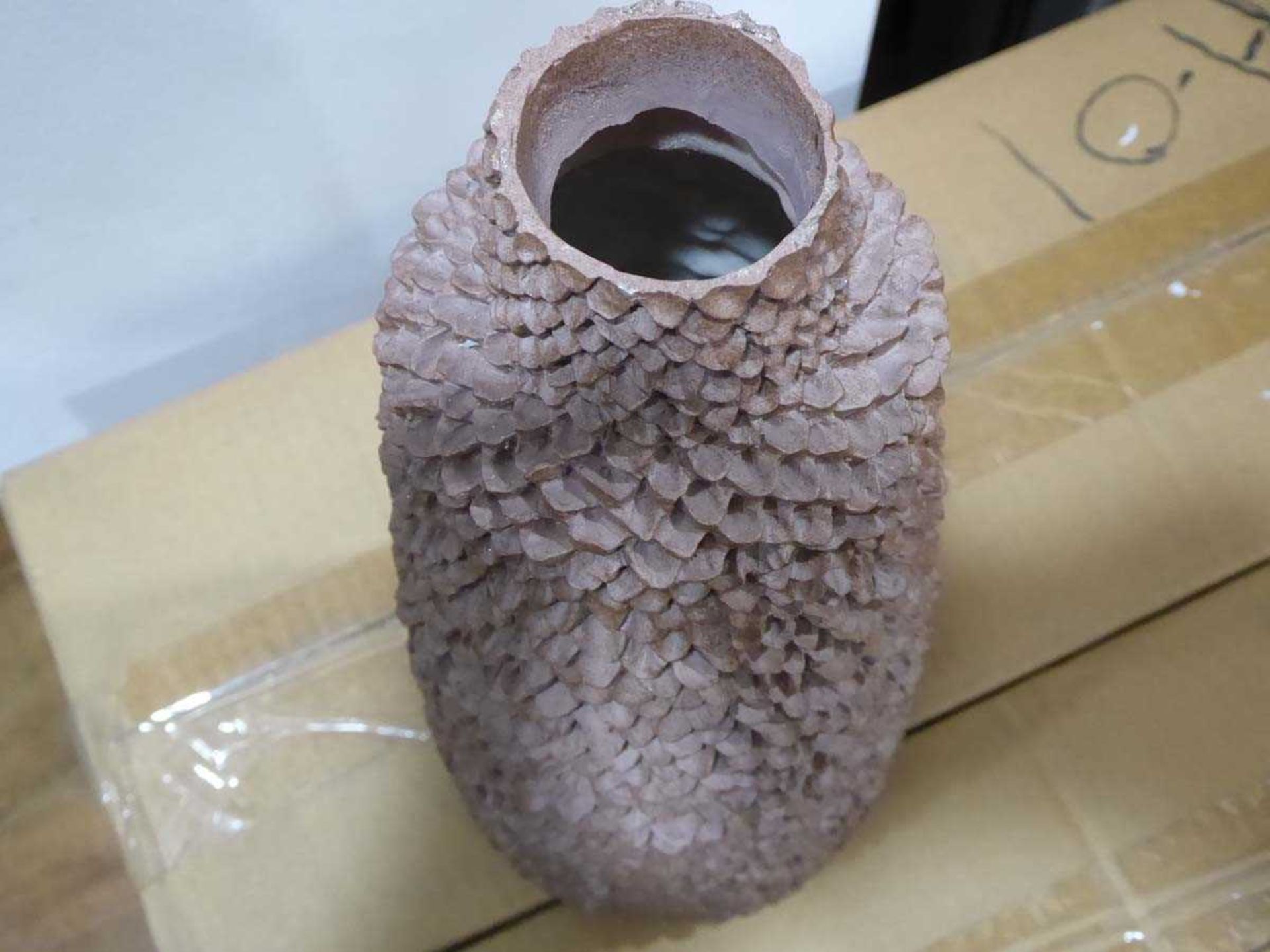 +VAT Box of textured vases - Image 3 of 3