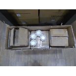 +VAT Box of white ceramic tea light holders