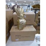 +VAT 5 x gold decorative cockatoos