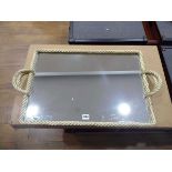 +VAT Unboxed gold rope mirrored tray