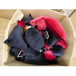 +VAT Box of red and black heart shaped pillows