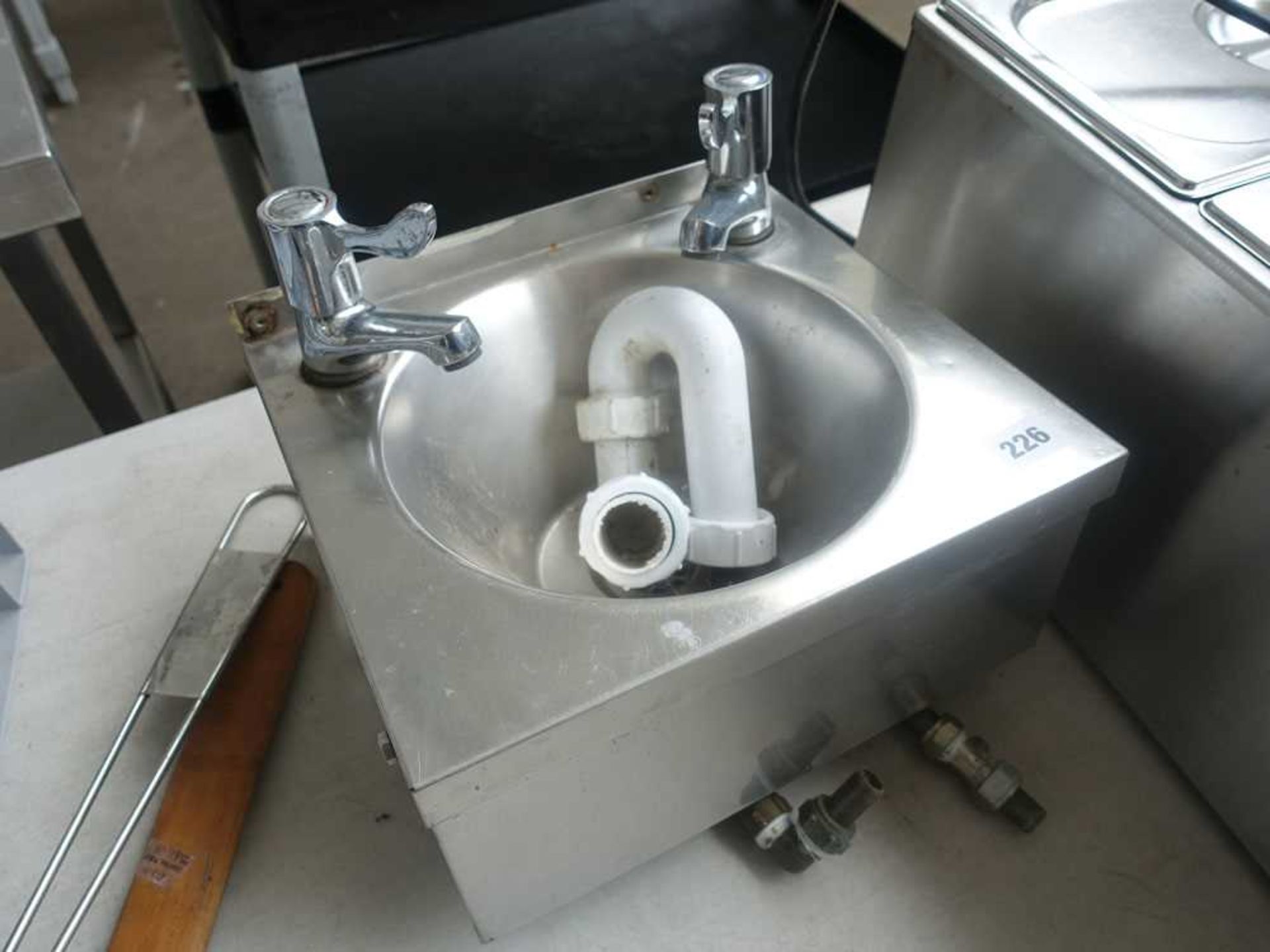 30cm stainless steel hand wash basin with tap set