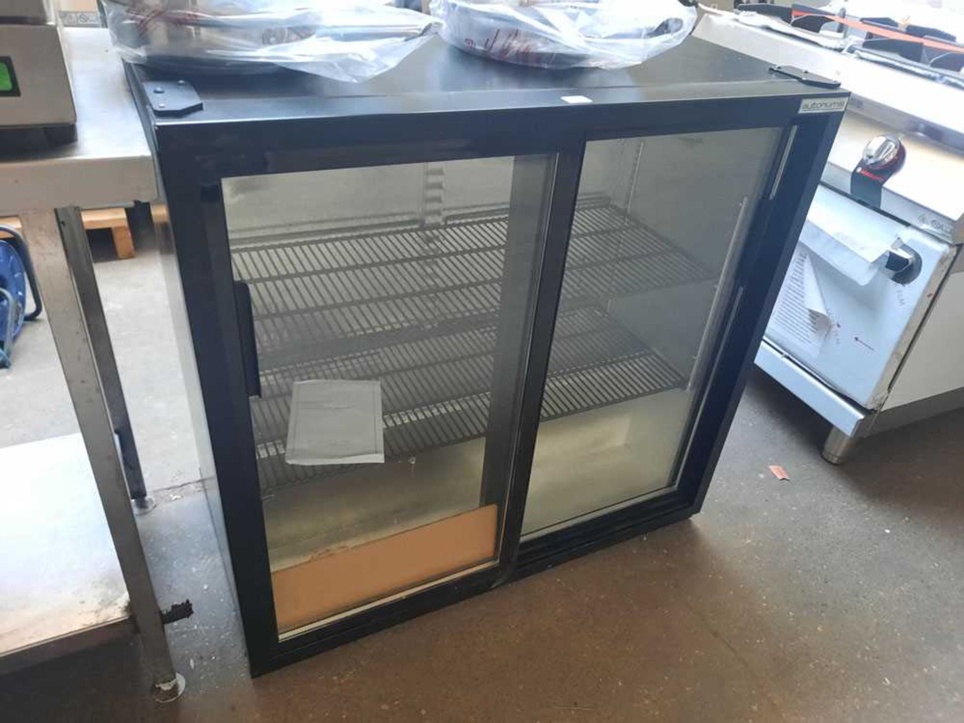 90cm Autonumis RPC101 under counter 2 door display fridge