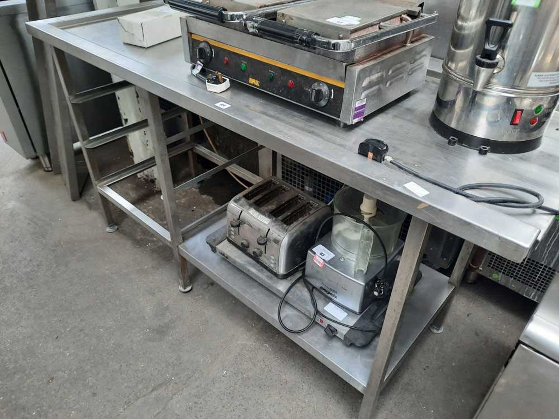 160cm stainless steel dishwasher draining board