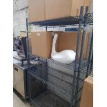 100cm four tier coated pot rack