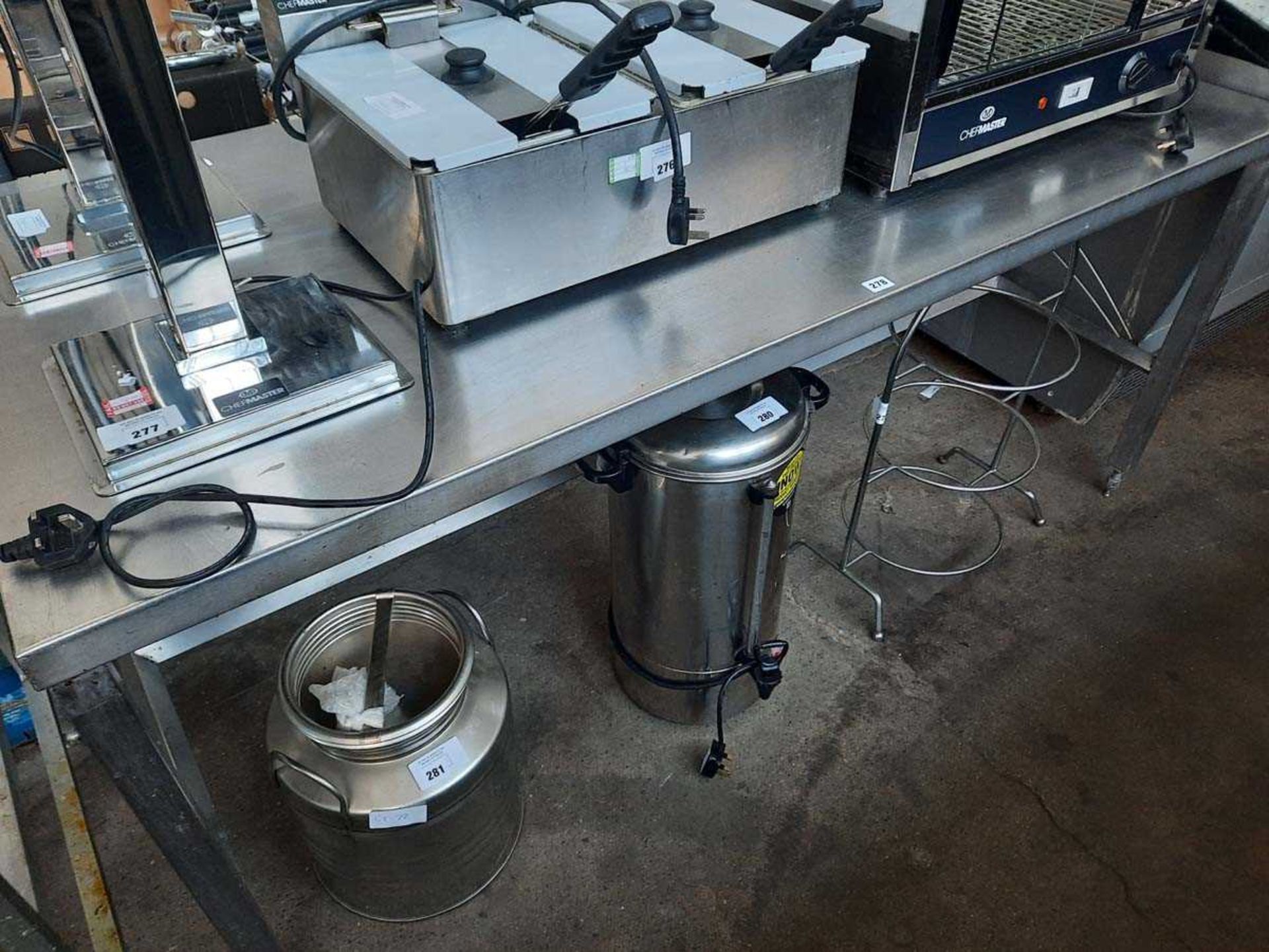 175cm stainless steel preparation table